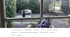 Desktop Screenshot of clonmelosteopaths.ie